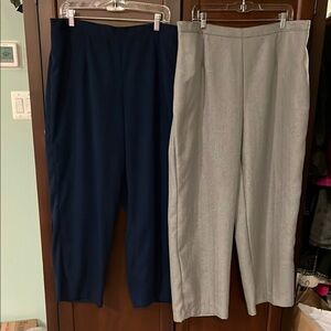 Two pair Blue and Gray Trousers for Casual Comfort